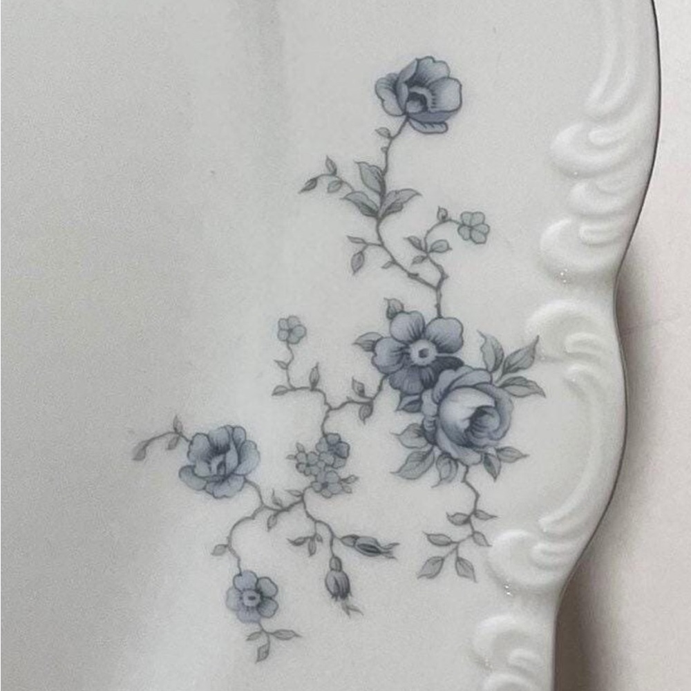 Set of‎ 2- Johann Haviland “Blue Garden” fine China Platters - Picture 2 of 6